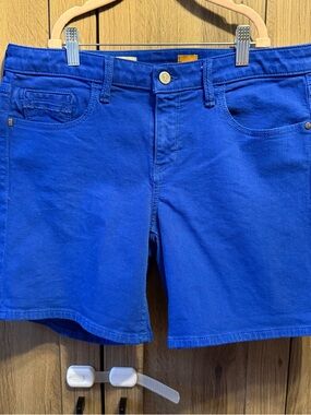 Pilcro & The Letterpress Cobalt Stretch Denim Jean Shorts Size 29 Anthropologie